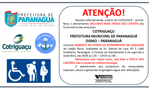 AÇÃO ENCERRADA! Atendimento apenas no terminal.