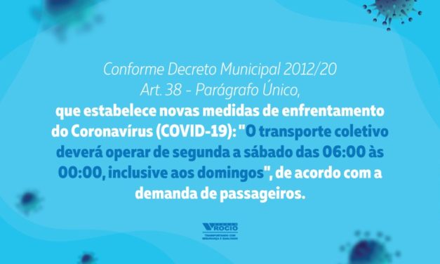 NOVO DECRETO MUNICIPAL!