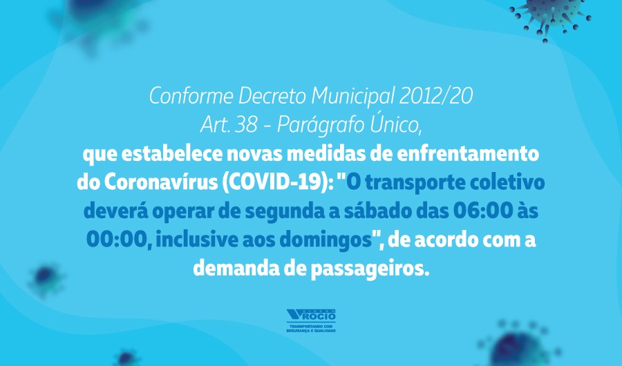 NOVO DECRETO MUNICIPAL!